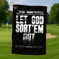 Clipse Let God SortEm Out Golf Towel