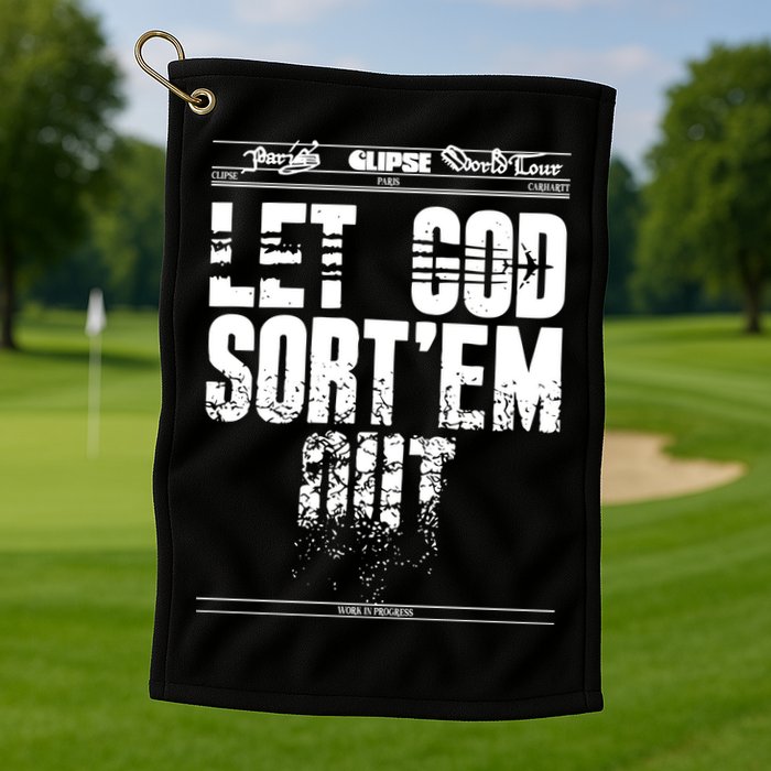 Clipse Let God SortEm Out Golf Towel