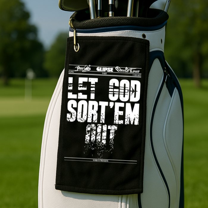Clipse Let God SortEm Out Golf Towel