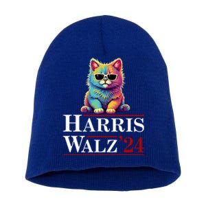 Cat Lgbt Gift Short Acrylic Beanie