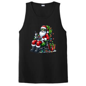 Christmas Lights Gamer Santa Video Gaming Controller Funny Gift PosiCharge Competitor Tank