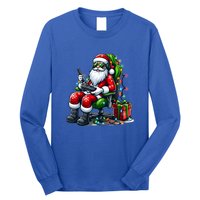 Christmas Lights Gamer Santa Video Gaming Controller Funny Gift Long Sleeve Shirt