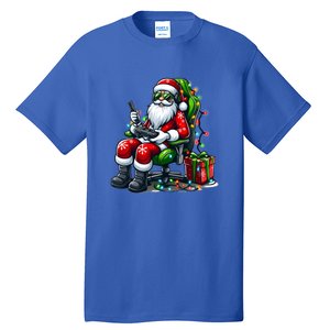 Christmas Lights Gamer Santa Video Gaming Controller Funny Gift Tall T-Shirt