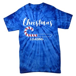 Christmas Loading Gift Holiday Candy Cane Great Gift Tie-Dye T-Shirt