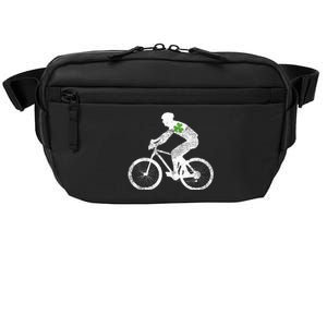 Cycling Lovers Green Shamrock Leaf St Patricks Day Crossbody Pack