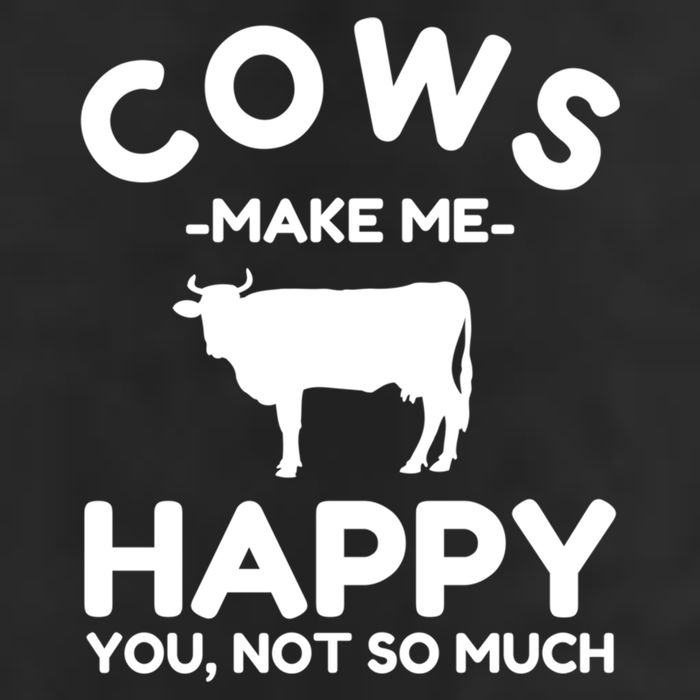 Cow Lover Gift Funny Cow Humor Gift Make Me Happy Hat