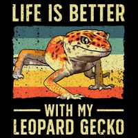 Cool Leopard Gecko Leopard Gecko Lover Flat Bill Trucker Hat