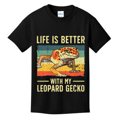 Cool Leopard Gecko Leopard Gecko Lover Kids T-Shirt