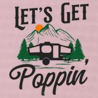 Camping Let'S Get Poppin' Pop Up Camper 25L Jumbo Tote