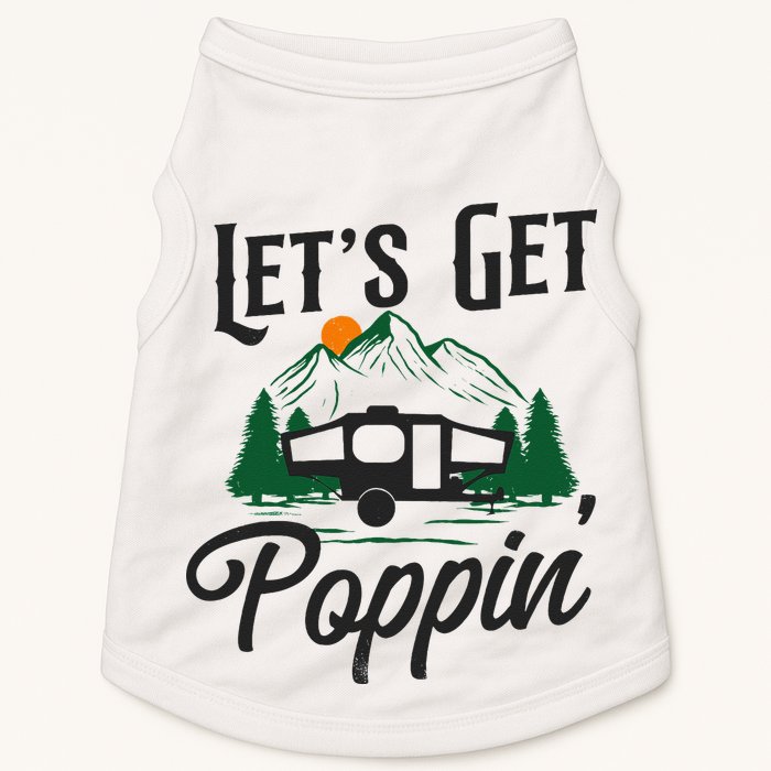 Camping Let'S Get Poppin' Pop Up Camper Doggie Tank