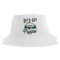 Camping Let'S Get Poppin' Pop Up Camper Sustainable Bucket Hat