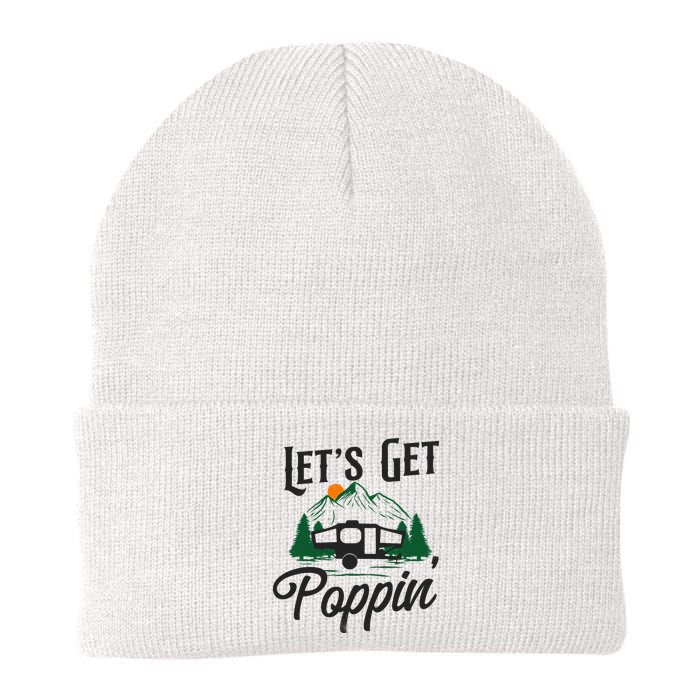 Camping Let'S Get Poppin' Pop Up Camper Beanie
