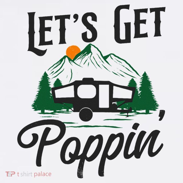 Camping Let'S Get Poppin' Pop Up Camper Beanie