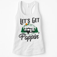 Camping Let'S Get Poppin' Pop Up Camper Womens Tank Top