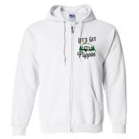 Camping Let'S Get Poppin' Pop Up Camper Full Zip Hoodie