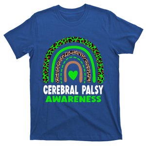 Cute Leopard Green Rainbow Cerebral Palsy Love Cute Gift T-Shirt