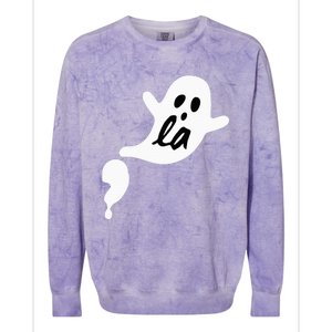 Comma La Ghost Halloween Kamala Harris Colorblast Crewneck Sweatshirt