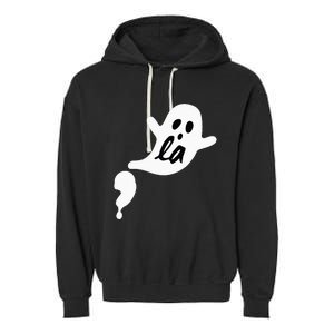 Comma La Ghost Halloween Kamala Harris Garment-Dyed Fleece Hoodie