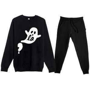 Comma La Ghost Halloween Kamala Harris Premium Crewneck Sweatsuit Set