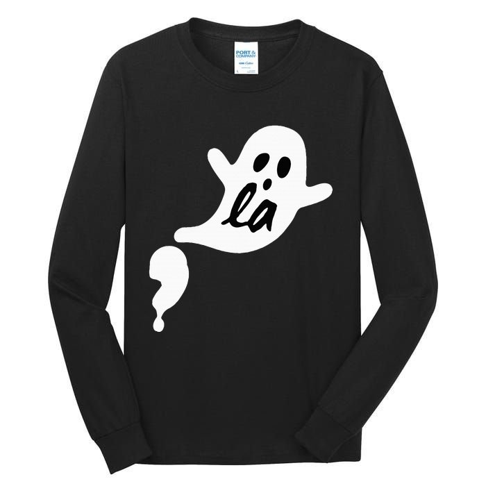 Comma La Ghost Halloween Kamala Harris Tall Long Sleeve T-Shirt