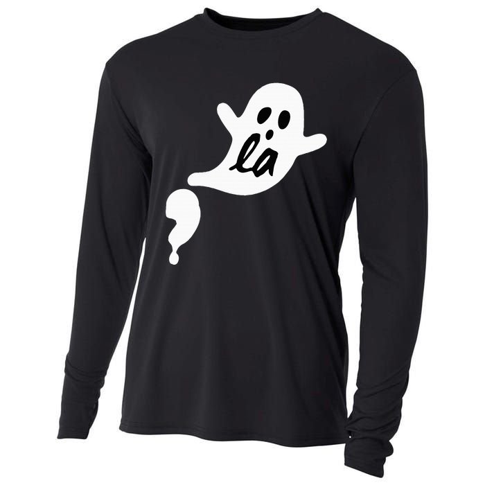 Comma La Ghost Halloween Kamala Harris Cooling Performance Long Sleeve Crew