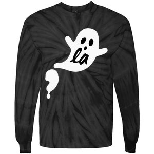 Comma La Ghost Halloween Kamala Harris Tie-Dye Long Sleeve Shirt