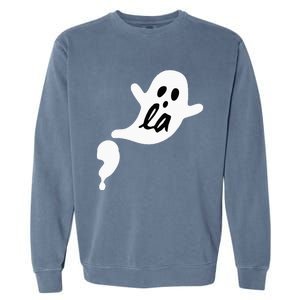 Comma La Ghost Halloween Kamala Harris Garment-Dyed Sweatshirt