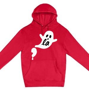 Comma La Ghost Halloween Kamala Harris Premium Pullover Hoodie