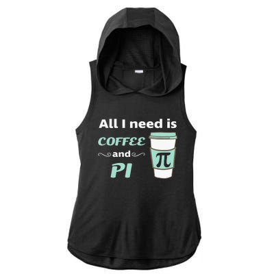 Coffee Lover Geometry Calculus Trigonometry Pi Day Math Ladies PosiCharge Tri-Blend Wicking Draft Hoodie Tank