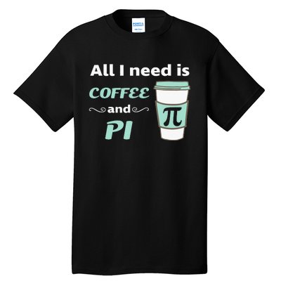 Coffee Lover Geometry Calculus Trigonometry Pi Day Math Tall T-Shirt