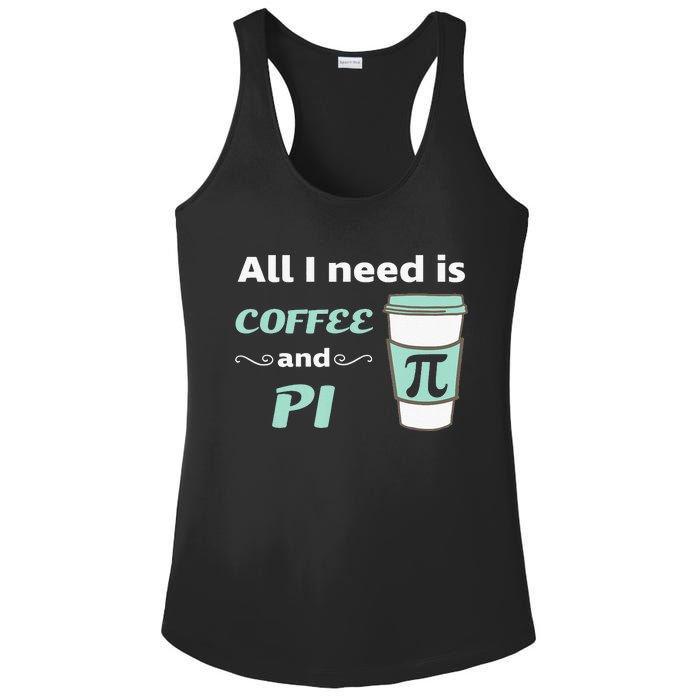 Coffee Lover Geometry Calculus Trigonometry Pi Day Math Ladies PosiCharge Competitor Racerback Tank