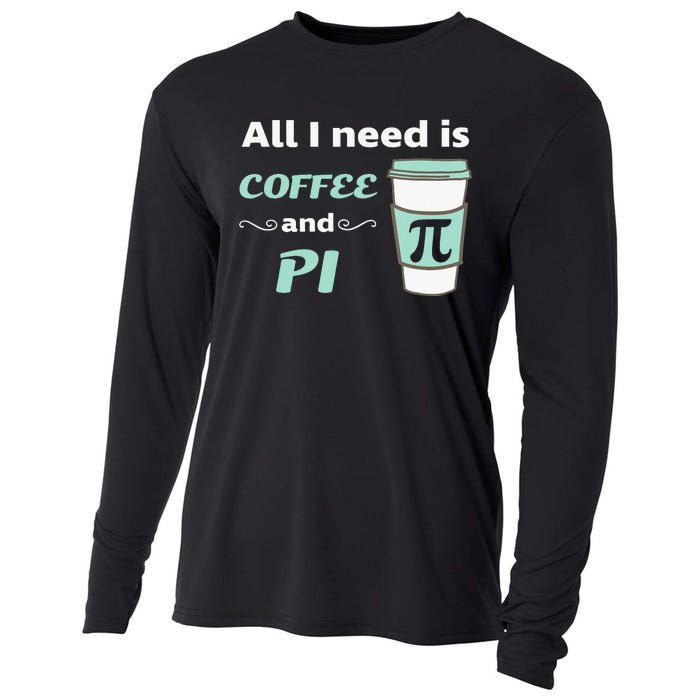 Coffee Lover Geometry Calculus Trigonometry Pi Day Math Cooling Performance Long Sleeve Crew