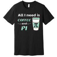 Coffee Lover Geometry Calculus Trigonometry Pi Day Math Premium T-Shirt