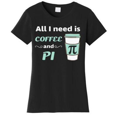 Coffee Lover Geometry Calculus Trigonometry Pi Day Math Women's T-Shirt