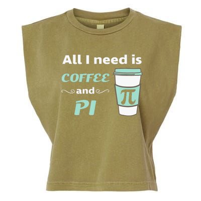 Coffee Lover Geometry Calculus Trigonometry Pi Day Math Garment-Dyed Women's Muscle Tee