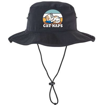 Cat Lovers Gift Nap Lover Sleepy Cute Kawaii Cat Naps Legacy Cool Fit Booney Bucket Hat