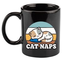 Cat Lovers Gift Nap Lover Sleepy Cute Kawaii Cat Naps 11oz C Handle Ceramic Mug