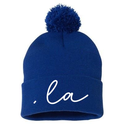 Comma La Gift Pom Pom 12in Knit Beanie