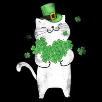 Cat Leprechaun Gift Cat Lover Shamrock Gift St Patrick's Day Gift Cooling Performance Long Sleeve Crew