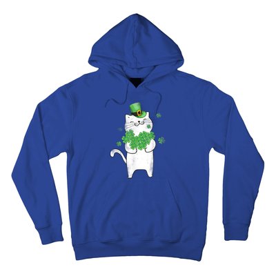 Cat Leprechaun Gift Cat Lover Shamrock Gift St Patrick's Day Gift Hoodie