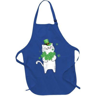 Cat Leprechaun Gift Cat Lover Shamrock Gift St Patrick's Day Gift Apron