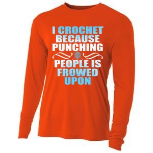 Crocheting Lover Gift Crochet Gift Cooling Performance Long Sleeve Crew