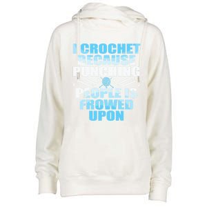 Crocheting Lover Gift Crochet Gift Womens Funnel Neck Pullover Hood