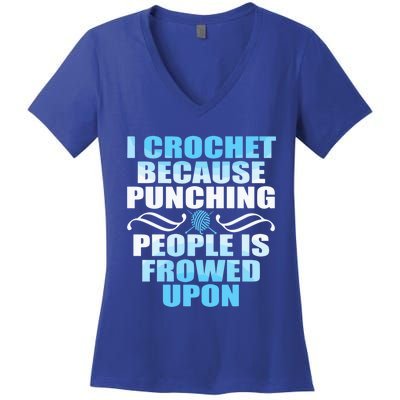 Crocheting Lover Gift Crochet Gift Women's V-Neck T-Shirt