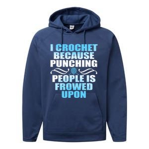 Crocheting Lover Gift Crochet Gift Performance Fleece Hoodie