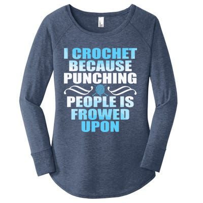 Crocheting Lover Gift Crochet Gift Women's Perfect Tri Tunic Long Sleeve Shirt