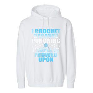 Crocheting Lover Gift Crochet Gift Garment-Dyed Fleece Hoodie