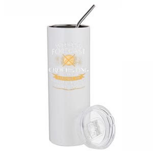 Crocheting Lover Gift Crocheting Funny Crocheter Gift Stainless Steel Tumbler