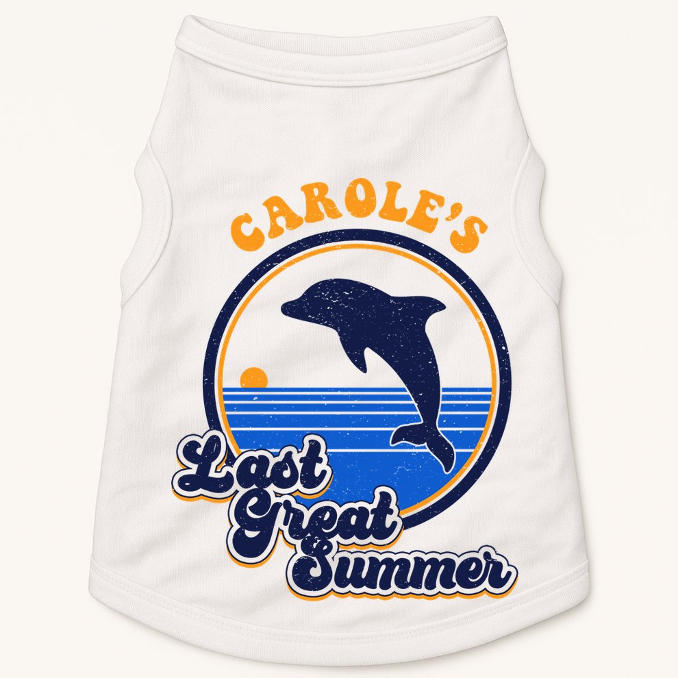 Carole's Last Great Summer Doggie Tank