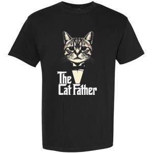 Cat Lover Gifts Funny The Catfather Cat Dad Garment-Dyed Heavyweight T-Shirt